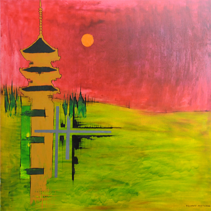 tommy watkins-cao cao  the battle of guanda-oil paint on canvas-48x48 in-2009.jpg